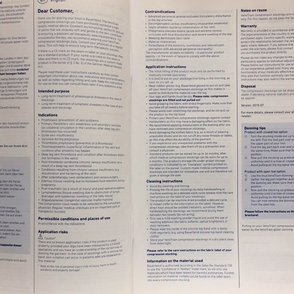 Bauerfeind VenoTrain Discretion Compression Stockings (Black) - Picture 14 of 16